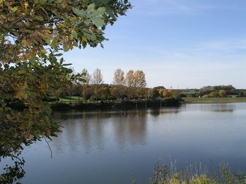 Bild des Bucher Stausees bei Ellwangen