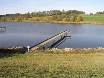 Bild des Bucher Stausees bei Ellwangen